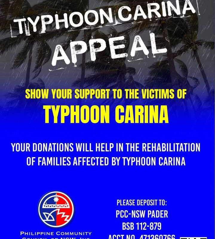 Typhoon Carina Appeal