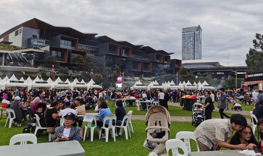 Stalls for hire during the 2024 Philippine Christmas Festival