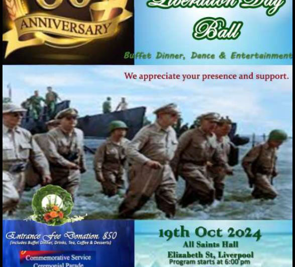 2024 Liberation Day Ball to be held  during the 80th Leyte Gulf Landings Commemoration on 19th October 2024