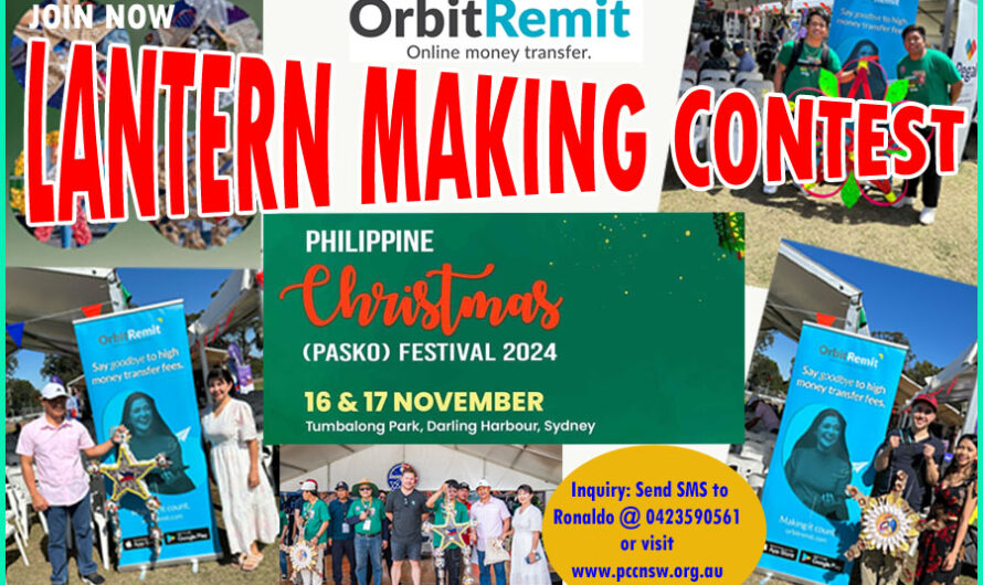 Orbit Remit sponsors the  2024 Lantern Making Contest during the  Philippine Christmas Festival