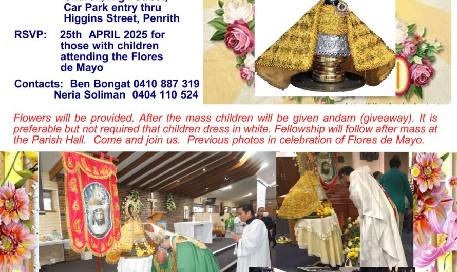 Flores de Mayo at St Nicholas of Myra Church, Penrith
