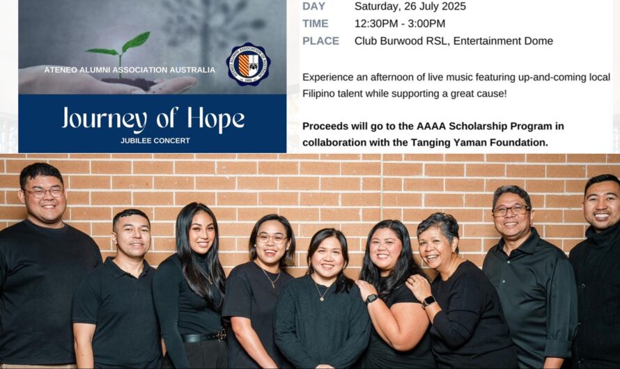 Journey of Hope, a concert organised by Ateneo Alumni Association of Australia on 26 July 2025