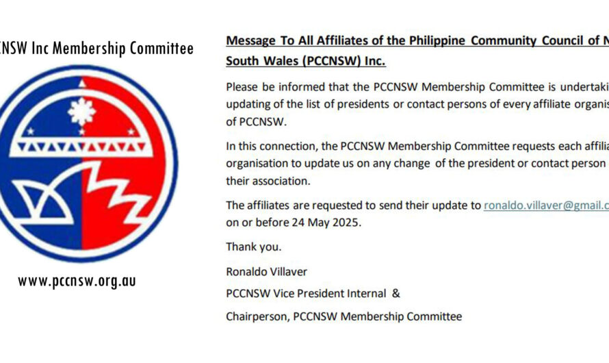 PCCNSW Membership Committee undertakes updating of its affiliates database