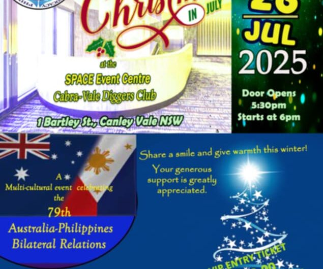 Christmas in July event  to be held on 26 July 2025