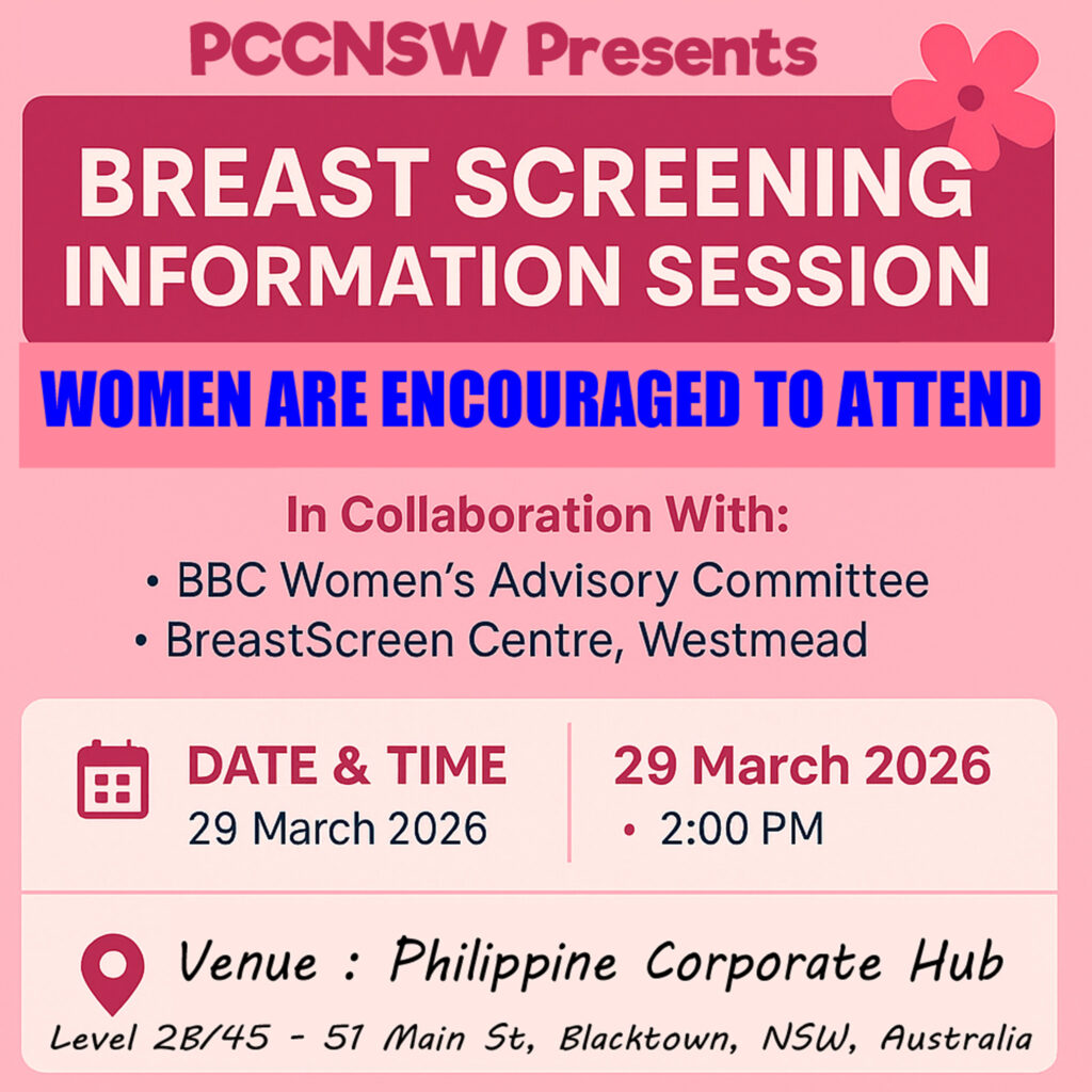 PCCNSW - Breast Screening Info Session